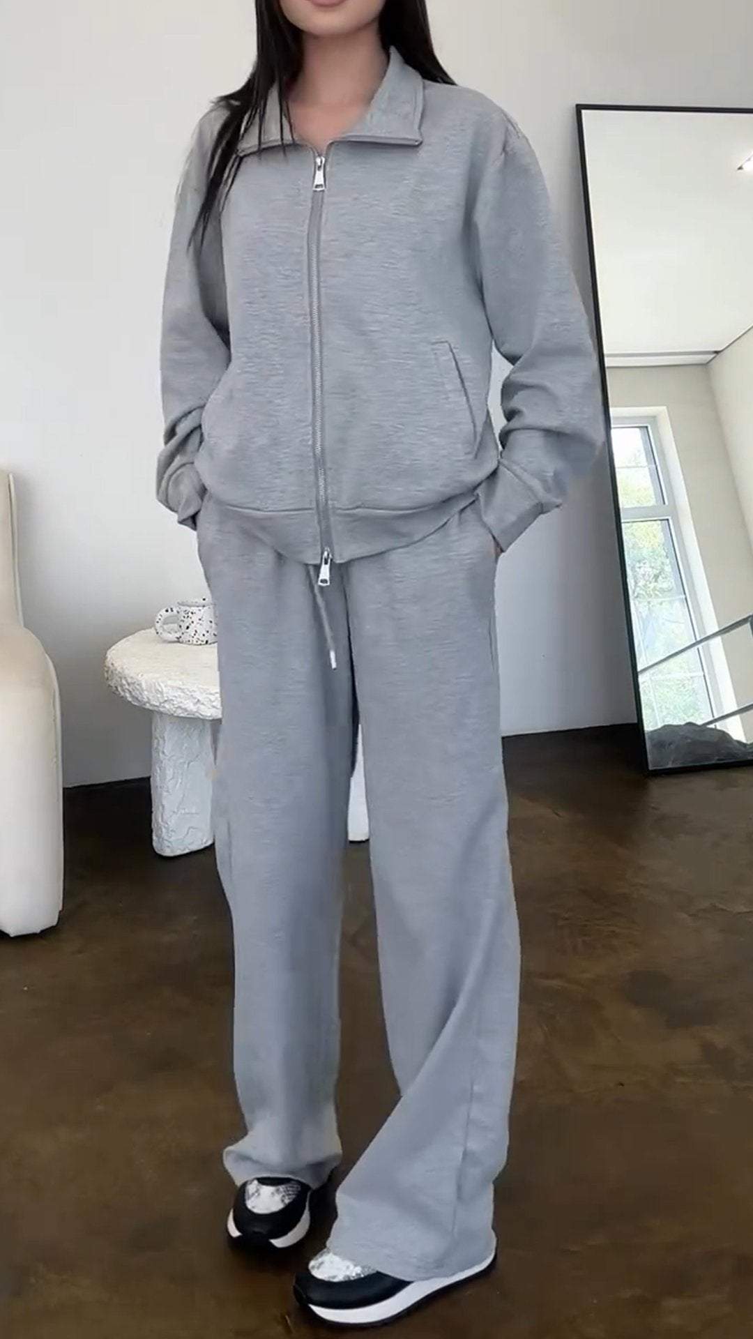 GiorgioSantini Rits Sweatshirt Tweedelige Set