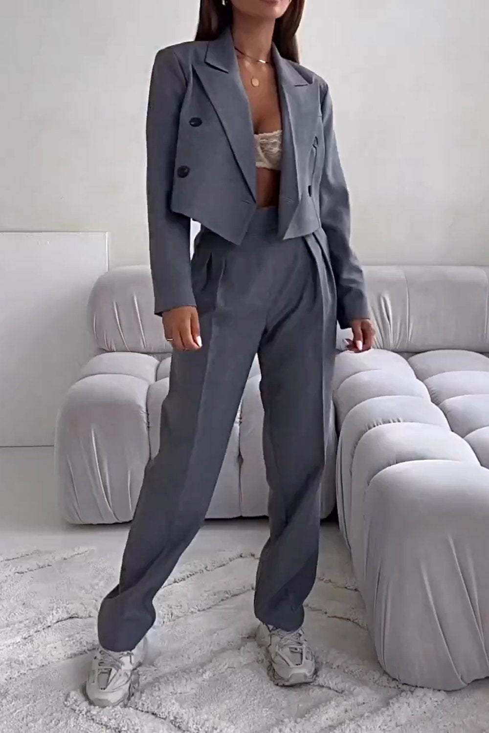 RaffaellaGatti Kort Jack en Broeken Twee-delig Set