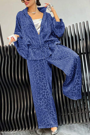 GiovanniValente Luipaardprint Casual Pak