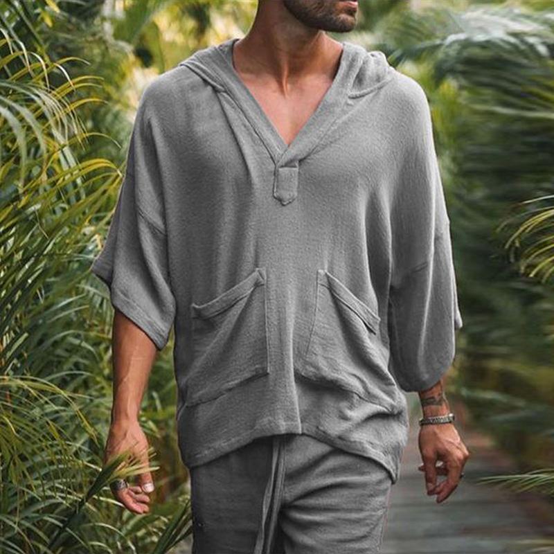 Lorenzo – Losvallende Zomerset van Katoen voor Heren