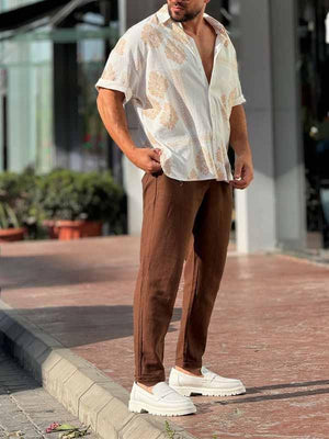 ValeriaGallo Tweedelig Pak Met Print