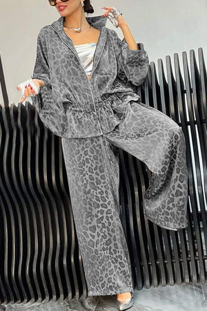 GiovanniValente Luipaardprint Casual Pak