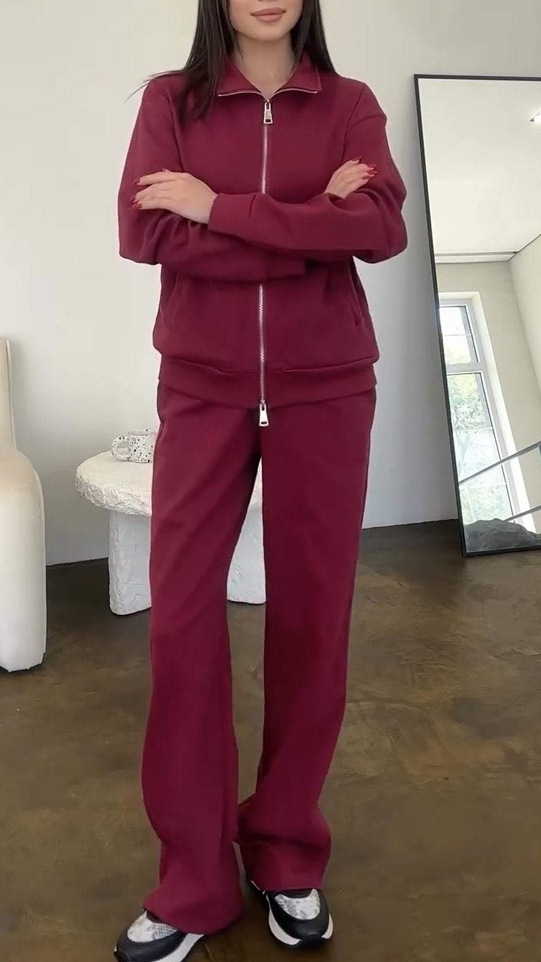 GiorgioSantini Rits Sweatshirt Tweedelige Set