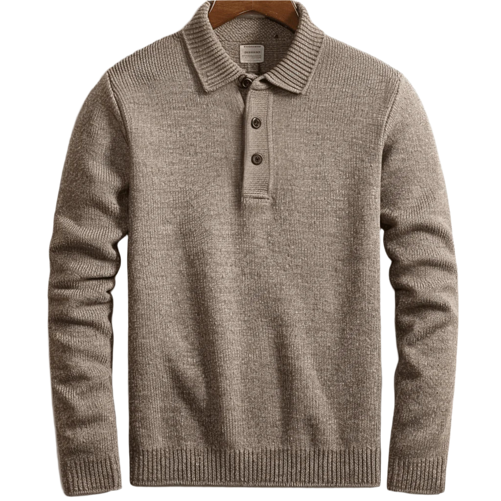 Lorenzo – Gebreide Polo Trui voor Heren