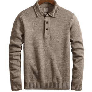 Lorenzo – Gebreide Polo Trui voor Heren