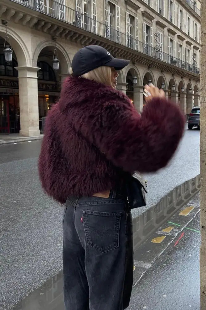 DarioVentura Korte Bontjas Voor Dames