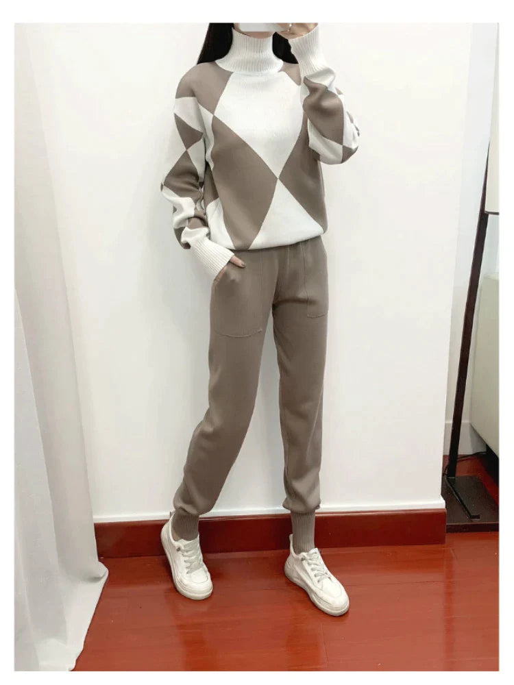 MatteoStile™️ Linz warme & casual trui & broek set