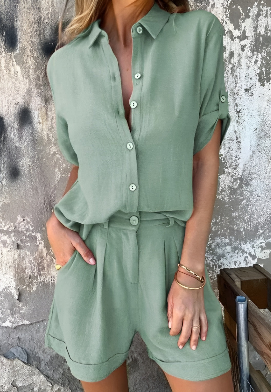 Chiara – Comfortabele Dames Blouse & Broek Set