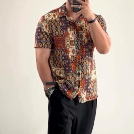 BiancaMoretti Retro Cashew Mouw Shirt