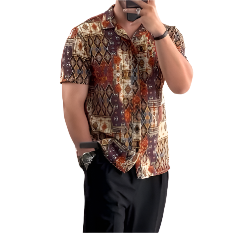 BiancaMoretti Retro Cashew Mouw Shirt