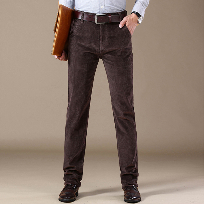 Lorenzo – Op Maat Gemaakte Heren Corduroy Broek met Rechte Pijp