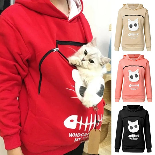 MeowModa Cat Lovers Knuffelbuidel Hoodie