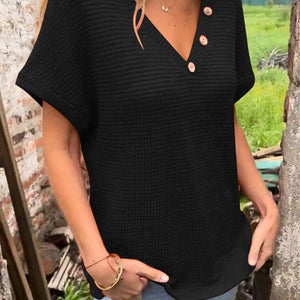 CozyChic™ Top met korte mouwen