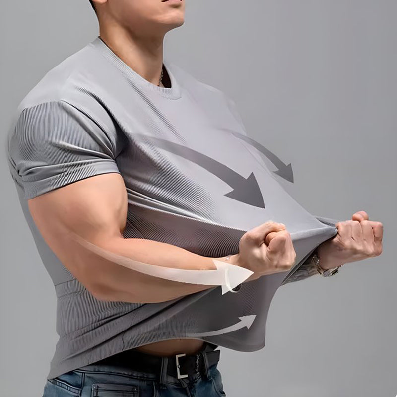 MarcoRicci Hoge Elastische Korte Mouwen