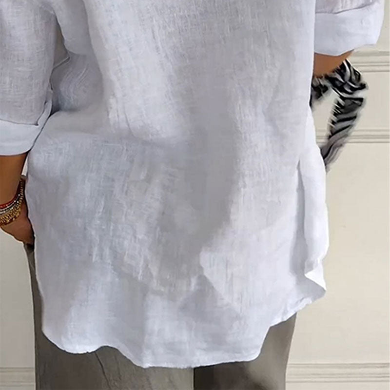 VittoriaBianchi Elegante Katoenen Blouse