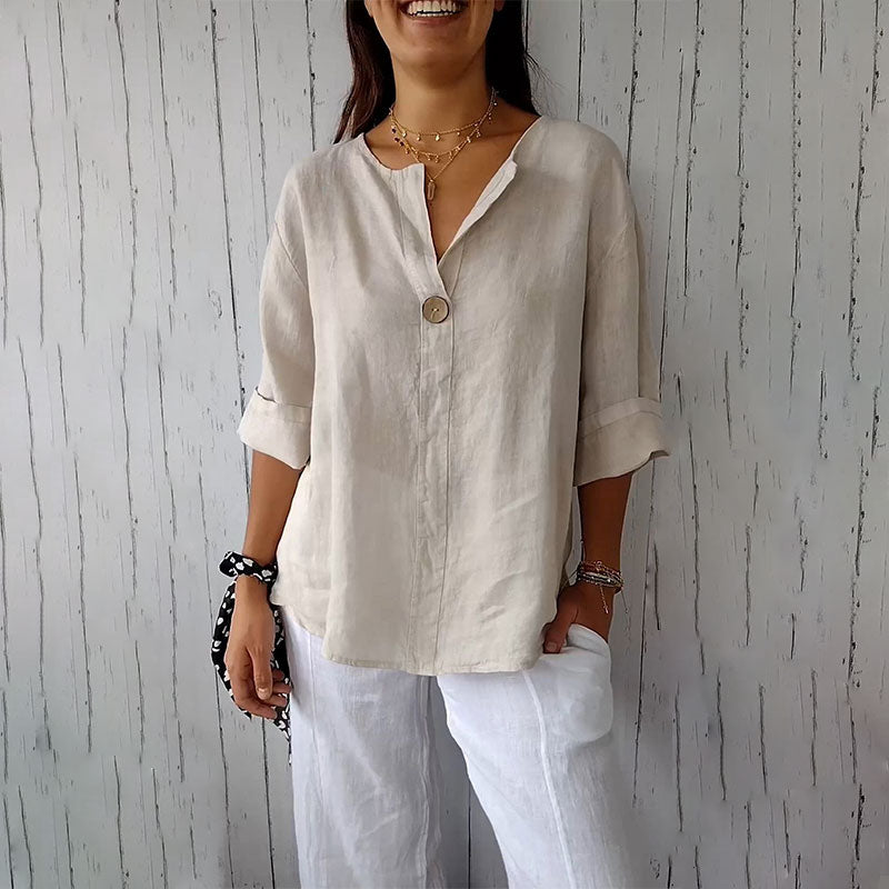 VittoriaBianchi Elegante Katoenen Blouse