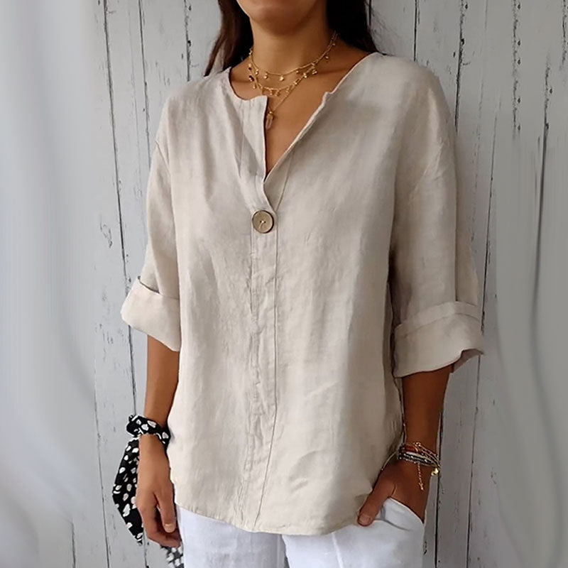 VittoriaBianchi Elegante Katoenen Blouse