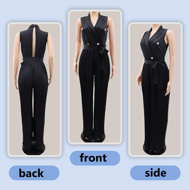 VittoriaCorsi Jumpsuit Met Wijde Pijpen
