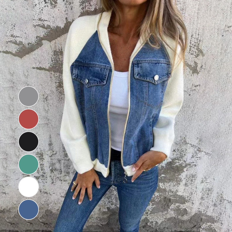 SofiaVitale Denim Splicing-jack