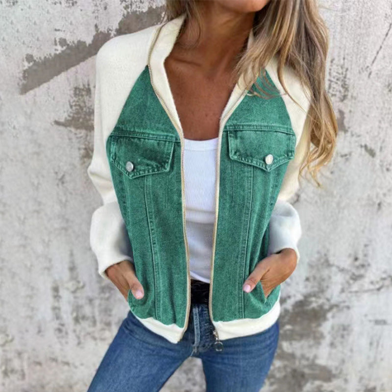 SofiaVitale Denim Splicing-jack