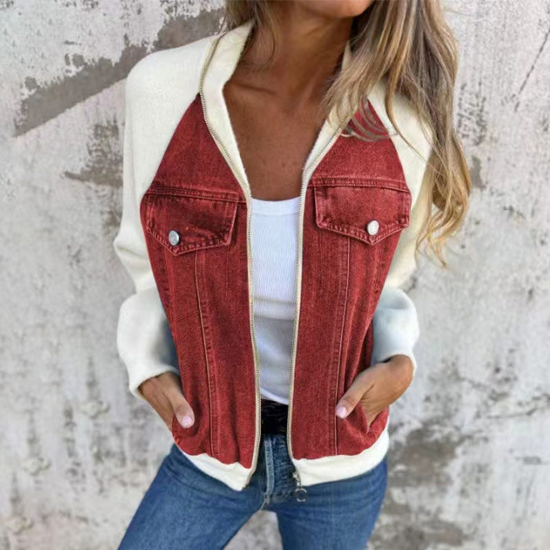 SofiaVitale Denim Splicing-jack