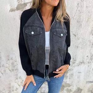 SofiaVitale Denim Splicing-jack