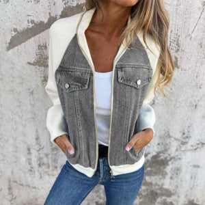 SofiaVitale Denim Splicing-jack