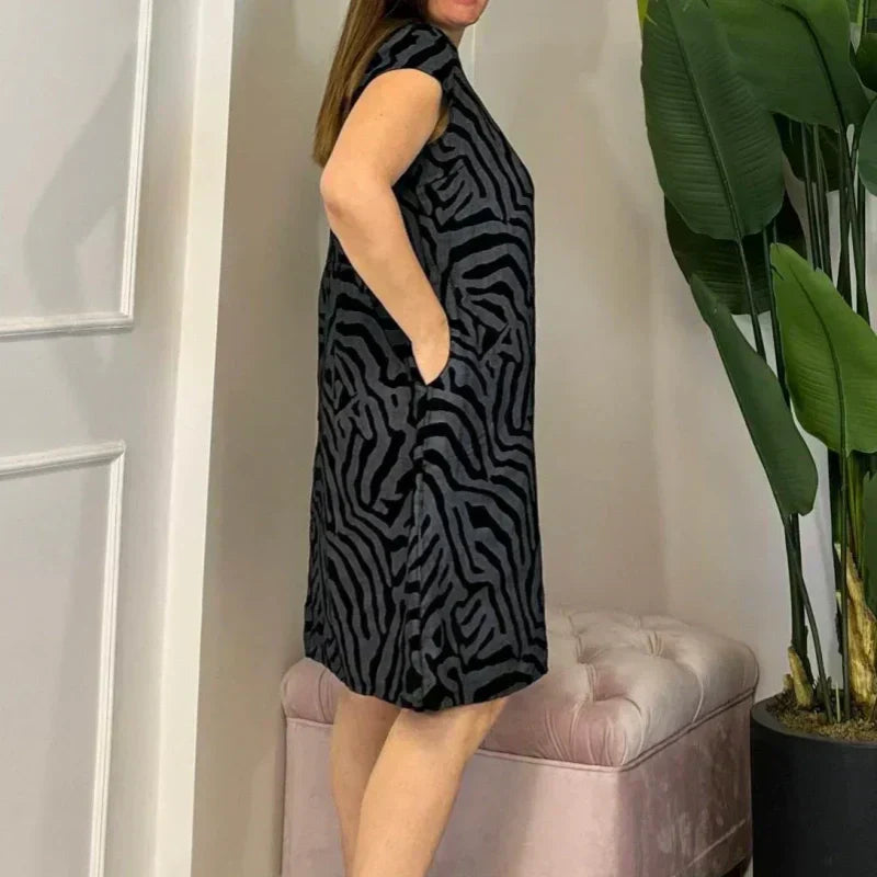 GiulianaVelluto Boho Vintage Casual Print Jurk