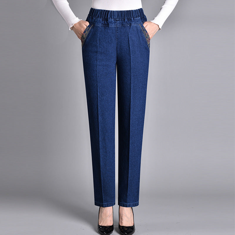 VittoriaCosta Volledig Elastische Taille Jeans