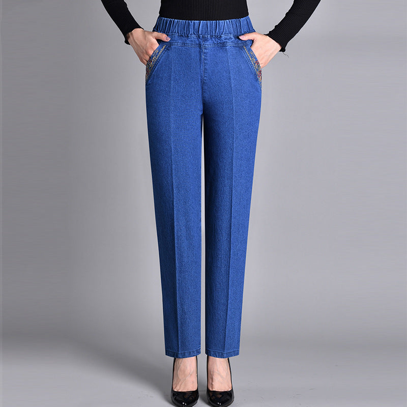 VittoriaCosta Volledig Elastische Taille Jeans