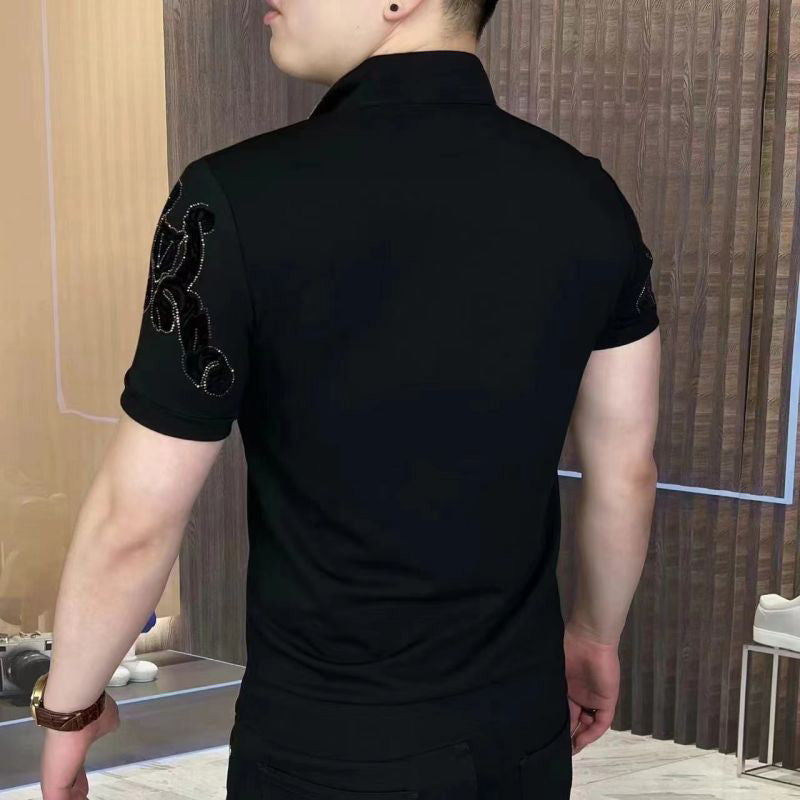 SilviaRinaldi Bergkristal Bedrukte Top Voor Mannen