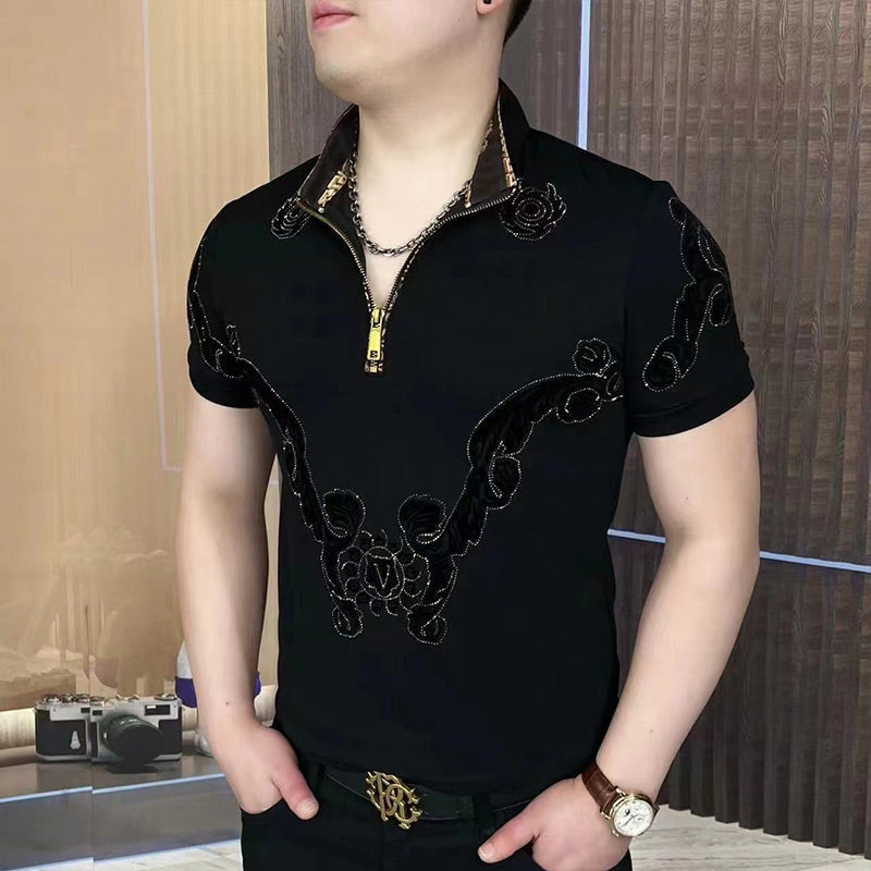 SilviaRinaldi Bergkristal Bedrukte Top Voor Mannen