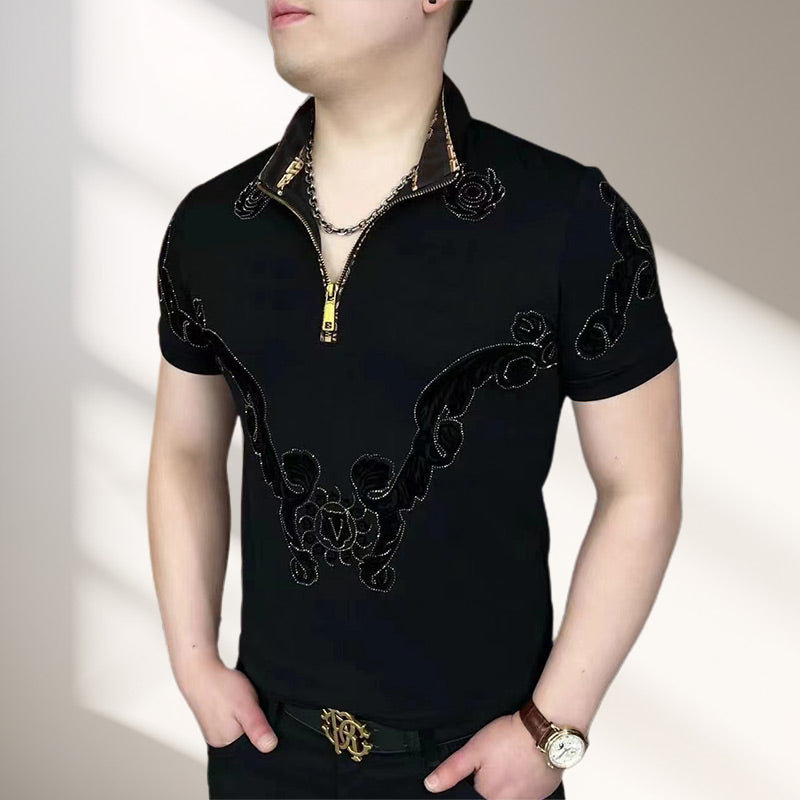 SilviaRinaldi Bergkristal Bedrukte Top Voor Mannen