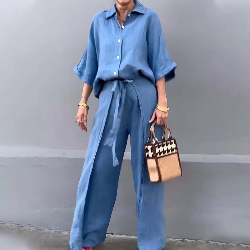 LeoMoretti Koordbroek 2-delig