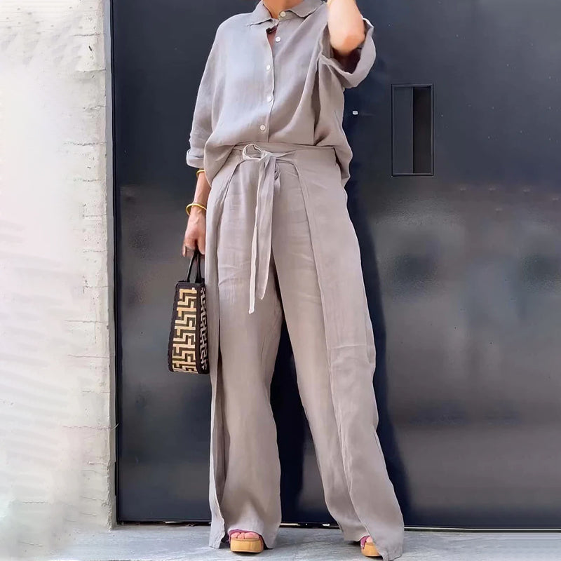 LeoMoretti Koordbroek 2-delig