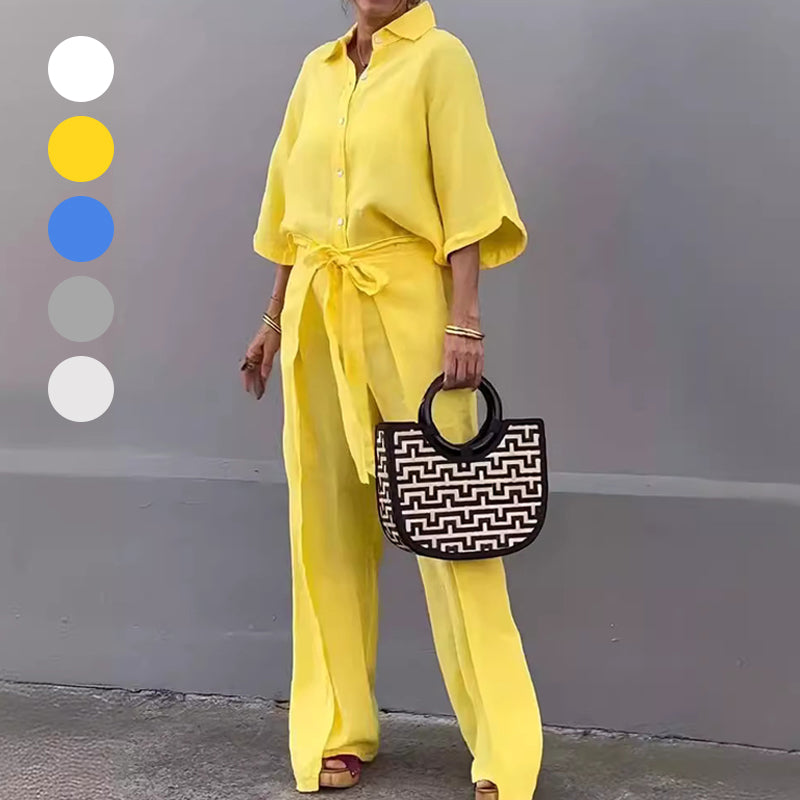 LeoMoretti Koordbroek 2-delig