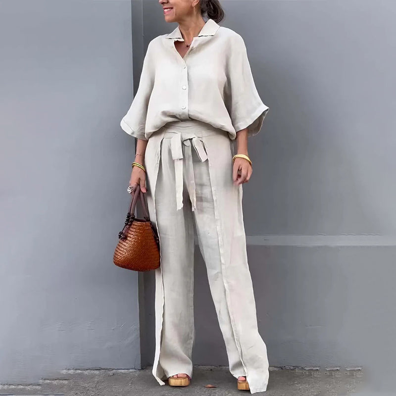 LeoMoretti Koordbroek 2-delig