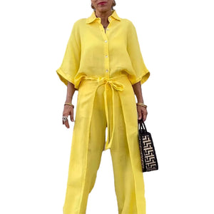 LeoMoretti Koordbroek 2-delig