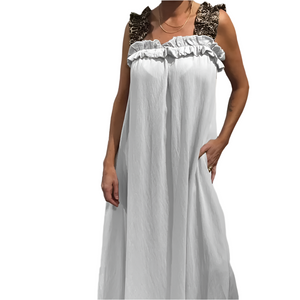 Isabella – Ademend Mouwloos Jurkje met Zakken voor Dames