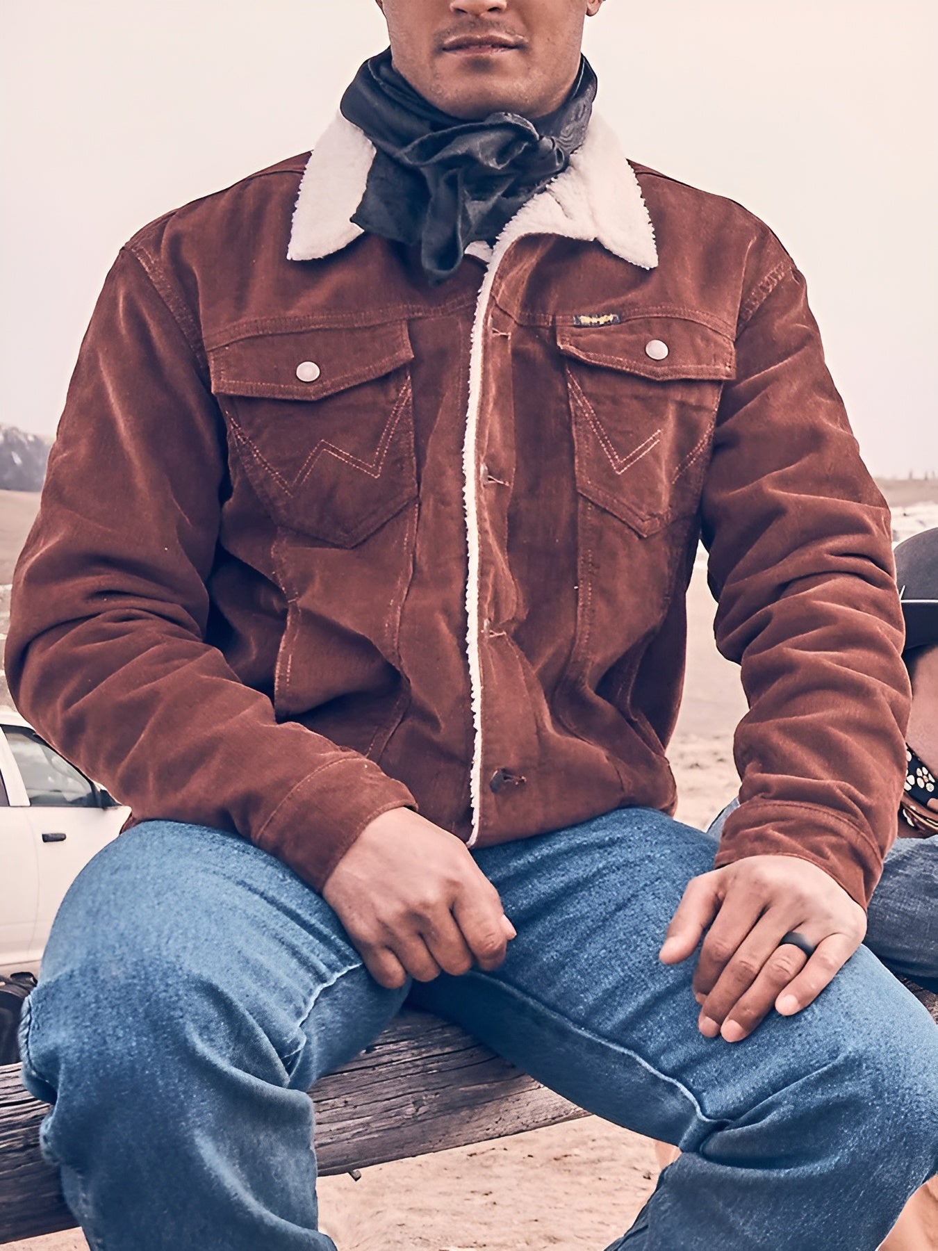 Lorenzo – Heren Corduroy Winterjas met Warme Fleecevoering