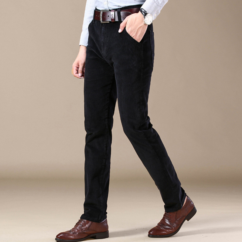Lorenzo – Op Maat Gemaakte Heren Corduroy Broek met Rechte Pijp