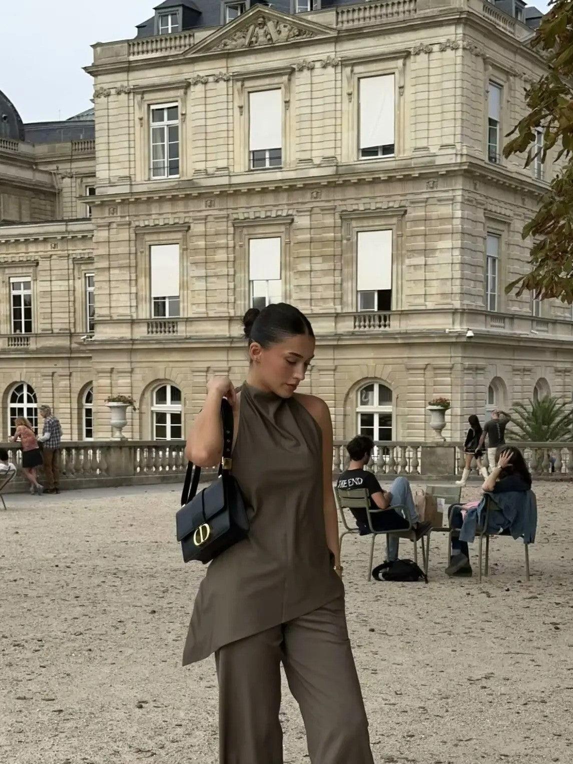 ElenaMoretti Halterhals Tweedelige Set Voor Dames