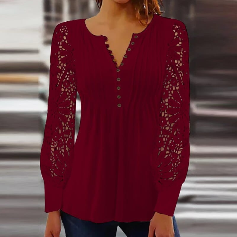 EmilioRizzo Lange Mouw Blouse Voor Vrouwen