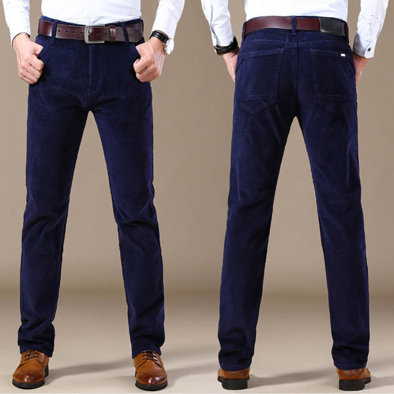 Lorenzo – Op Maat Gemaakte Heren Corduroy Broek met Rechte Pijp