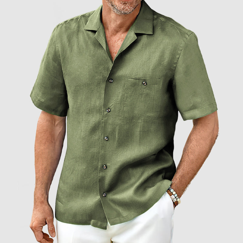 FabioRossetti Heren Casual Pocket Overhemd