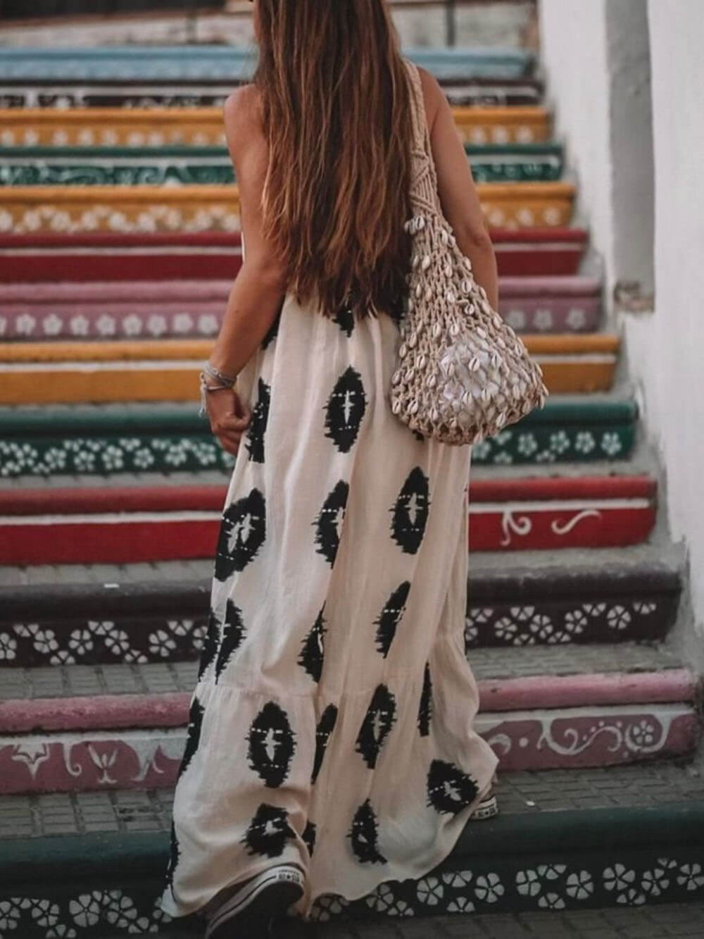 Russo Eclips Halter Maxi Jurk