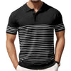 Flynn – Ademend Heren Gestreept Casual Polo