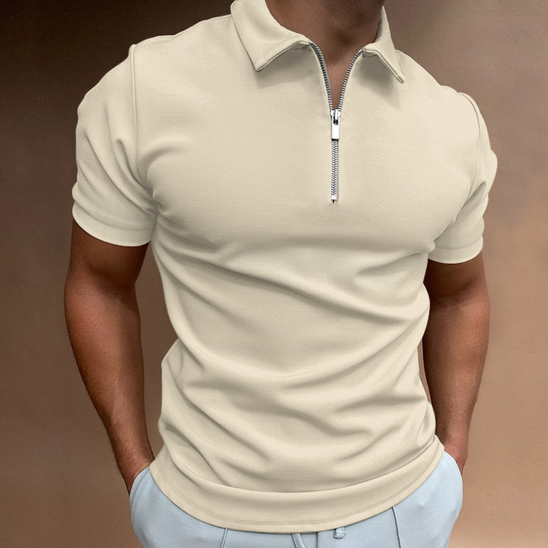 Vitali™ polo met halve rits voor heren