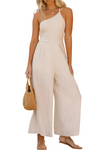 Akira – Soepelvallende en Elegante Dames Jumpsuit van Linnen mix