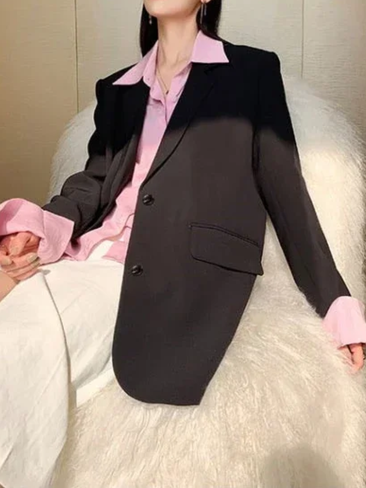 DarioSarti Slim Fit Lange Blazer Voor Vrouwen